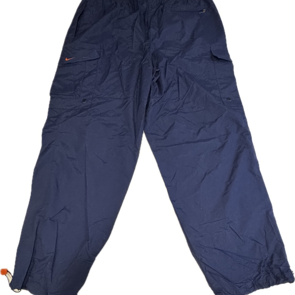 Nike Men’s XL Blue Track Pants Windbreaker Lined Athletic Joggers Vintage Y2K